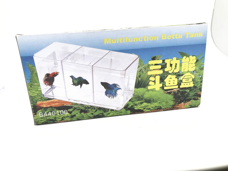 XMHF Aquarium Fish Tank Breeder Box 3 Room Separation Incubator Shrimp Isolation Hatchery (2 Segregation Board) - Image 4